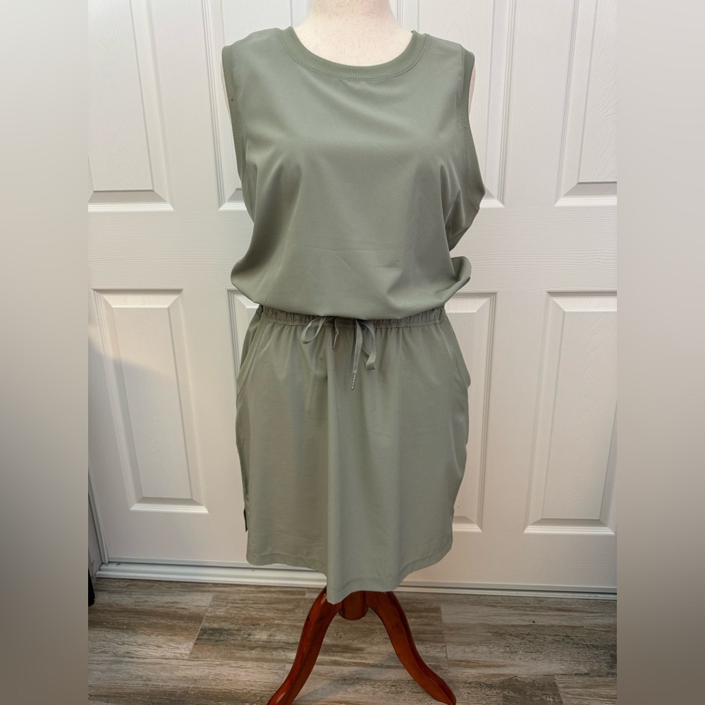 Calvin Klein Olive Grn Sleeveless Romper XL